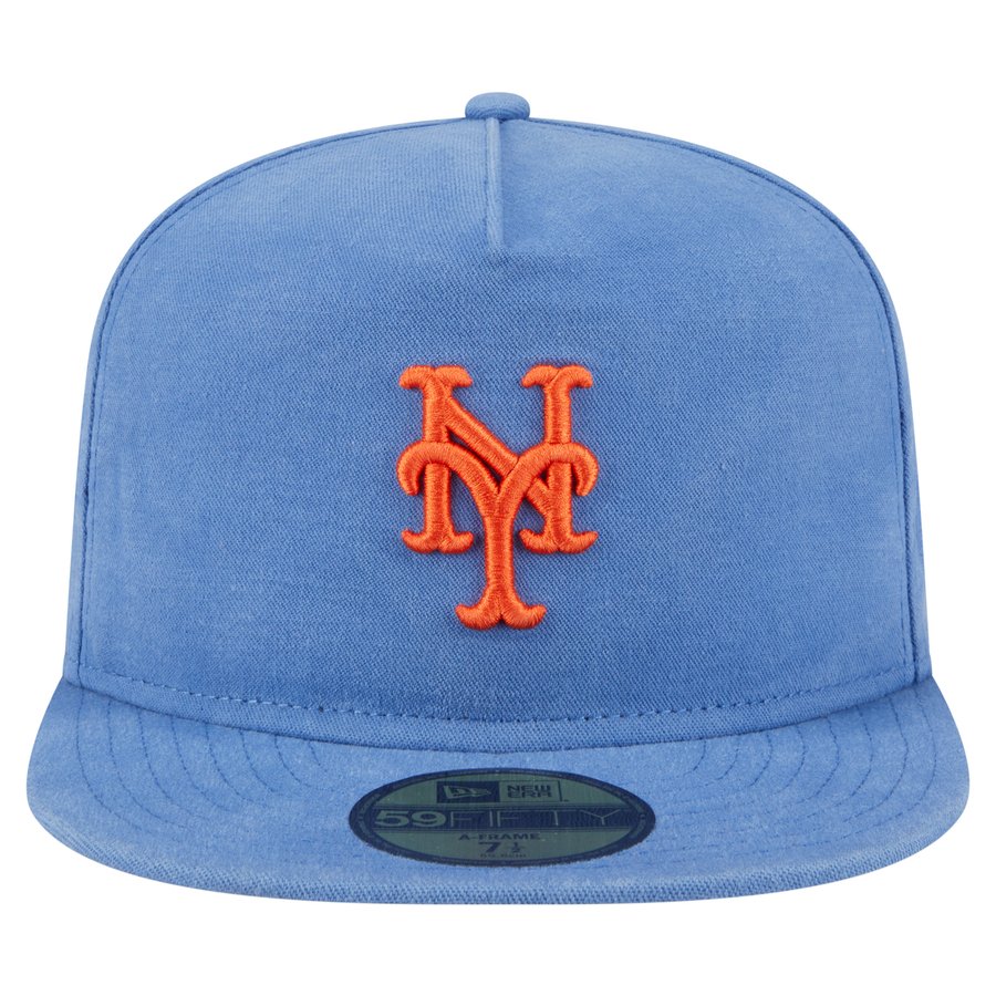 Mets Frame Men's New York Mets New Era Blue Championship Side Flag A-Frame 59FIFTY ...