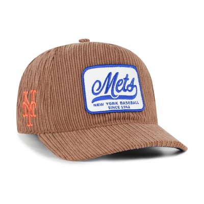  New York Mets '47 Corduroy Patch Hitch Adjustable Hat - Brown