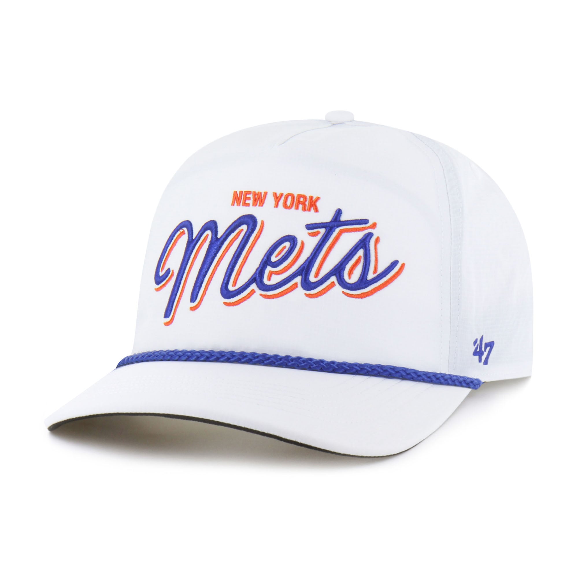 Men's New York Mets '47 White Brrr Fairway Hitch Adjustable Hat