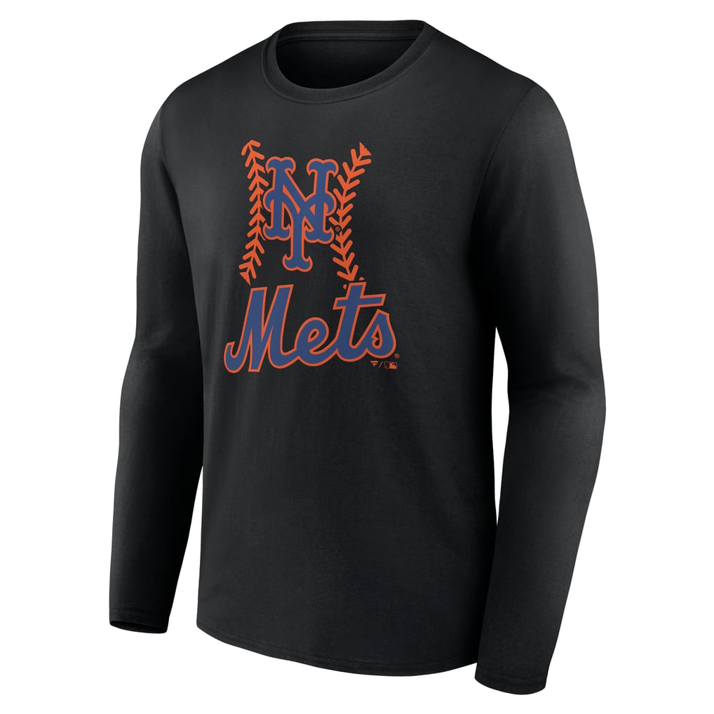 Men's New York Mets Black Personalized Name & Number Fastball Long ...