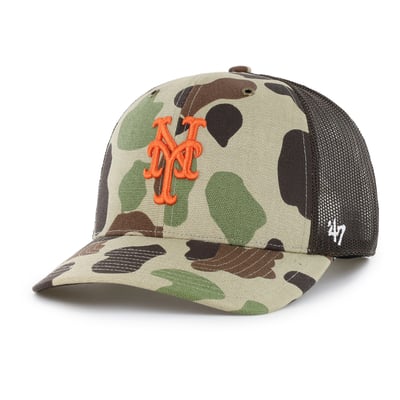 New York Mets Carhartt x '47 Duck Adjustable Trucker Hat - Camo