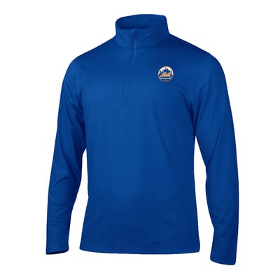 New York Mets Columbia Fairway Break Quarter-Zip Pullover - Blue