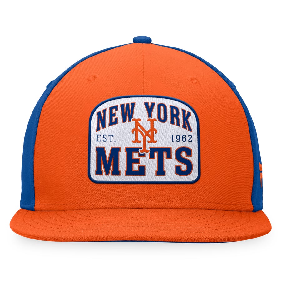 Men's New York Mets Fanatics Orange/Royal Cycle Snapback Hat