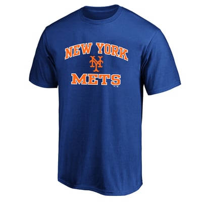  New York Mets Fanatics Big & Tall Cooperstown Collection Heart & Soul T-Shirt - Royal