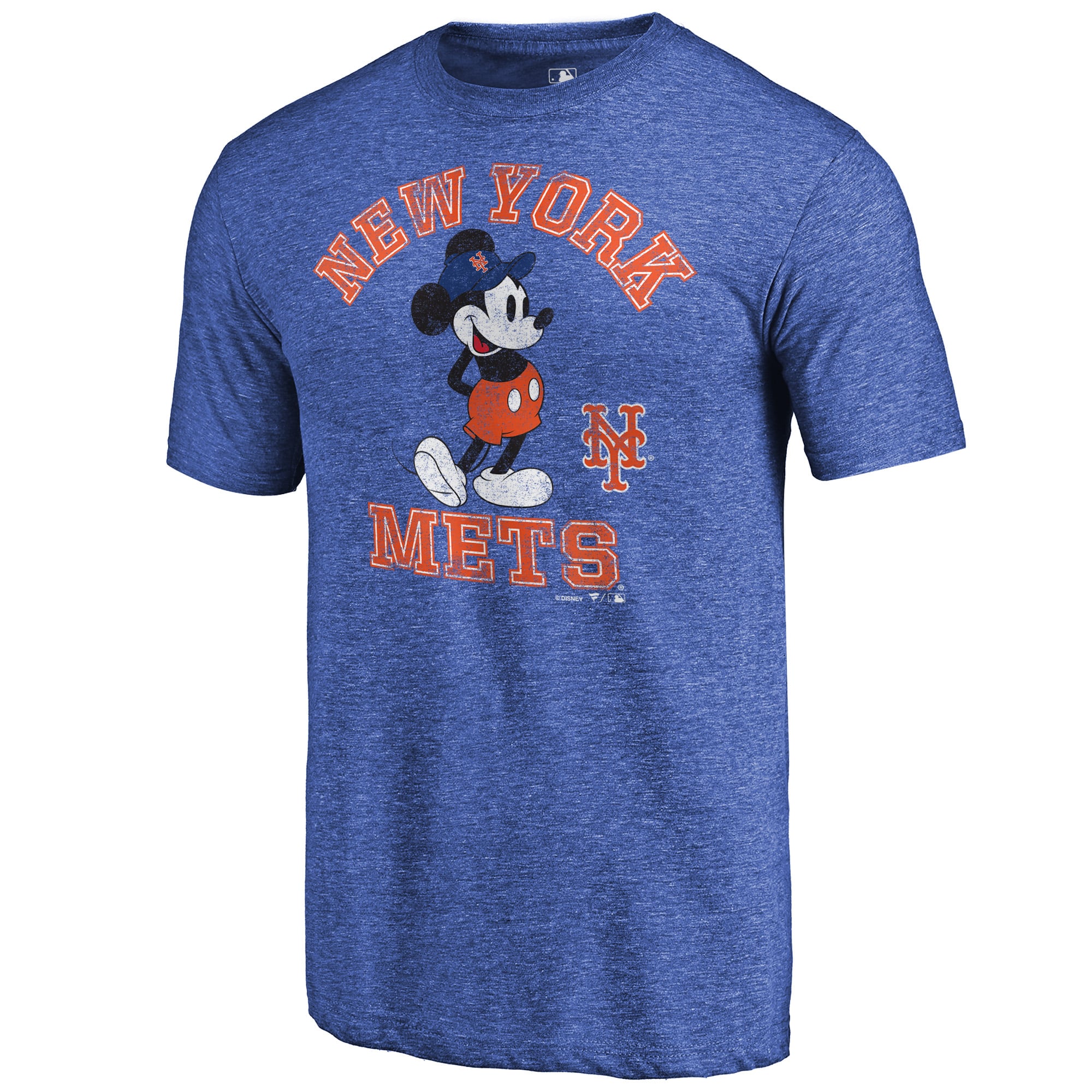 New York Mets Fanatics Disney Tradition Tri-Blend T-Shirt - Royal