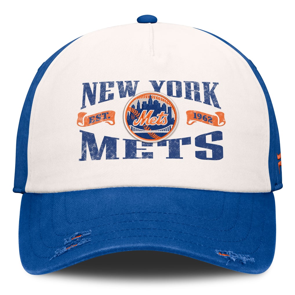 Men's New York Mets Fanatics Royal/Cream Heritage Scar Adjustable Hat
