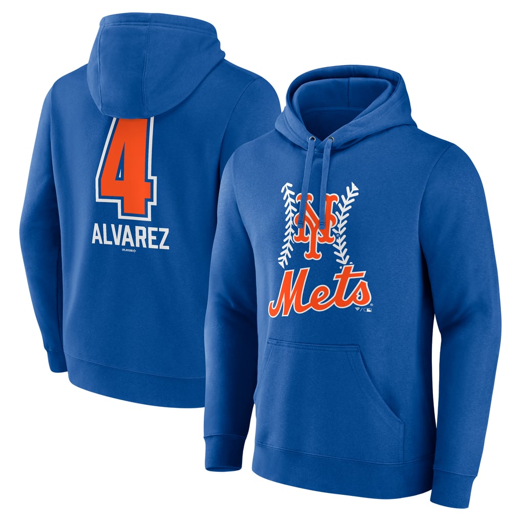 Francisco Alvarez New York Mets Fastball Player Name & Number Pullover Hoodie - Royal