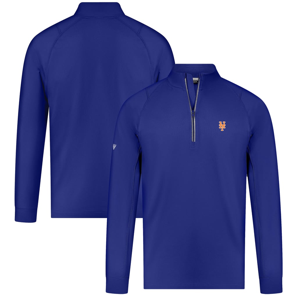 New York Mets Levelwear Theory Insignia Quarter-Zip Pullover - Royal
