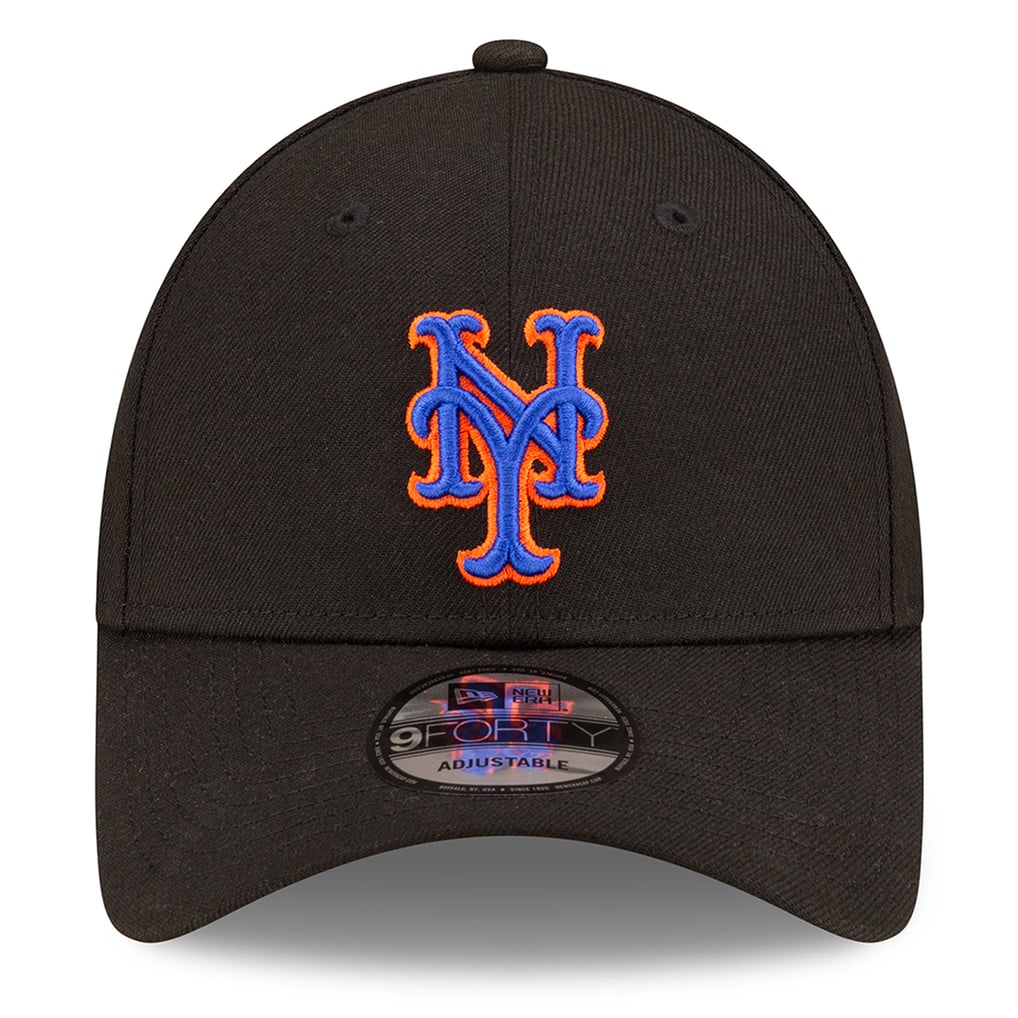 Men's New York Mets New Era Black 2024 MLB Postseason Side Patch 9FORTY ...