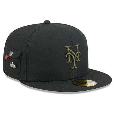 New York Mets New Era 59FIFTY Fitted Hat - Black