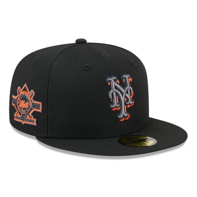  New York Mets New Era Color Pop 59FIFTY Fitted Hat - Black