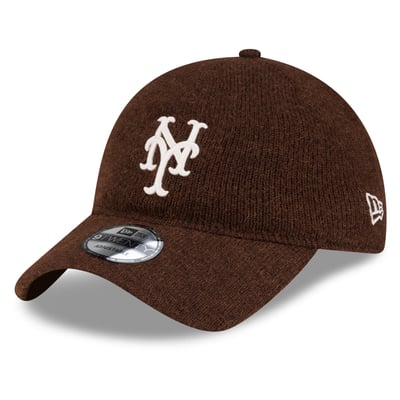  New York Mets New Era Open Market Wool 9TWENTY Adjustable Hat - Brown