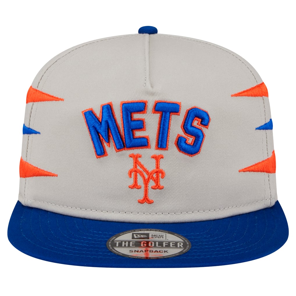 Men's New York Mets New Era Cream Iron Golfer Snapback Hat