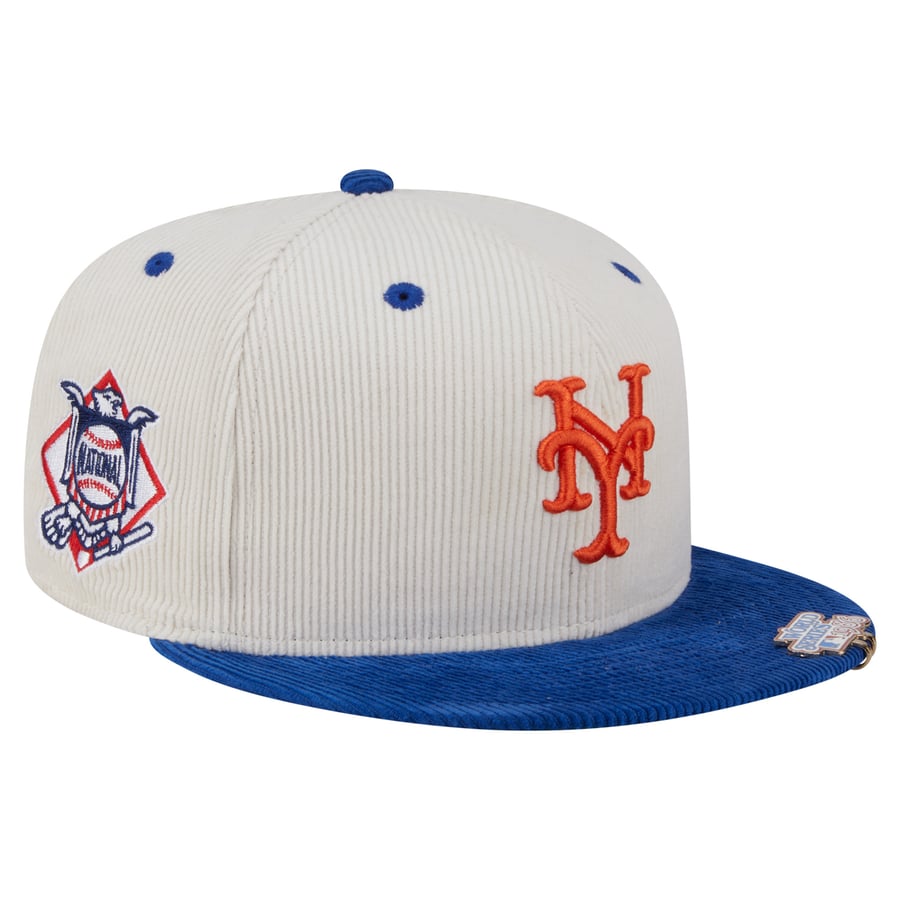 Men's New York Mets New Era Cream/Royal Two-Tone Corduroy 59FIFTY ...