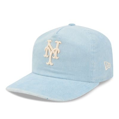 New York Mets New Era Corduroy 19TWENTY Adjustable Hat - Light Blue
