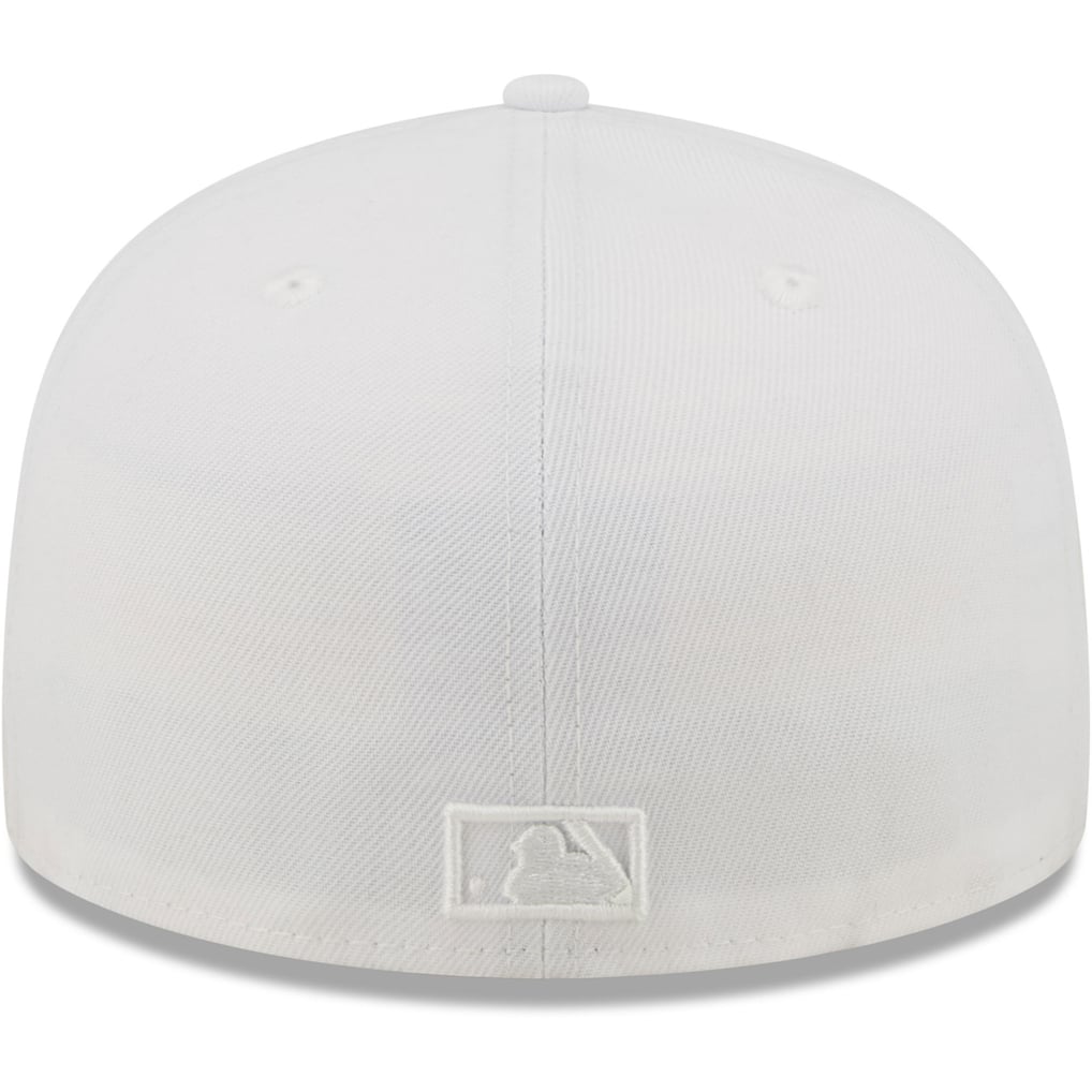 New York Mets New Era White on White 59FIFTY Fitted Hat