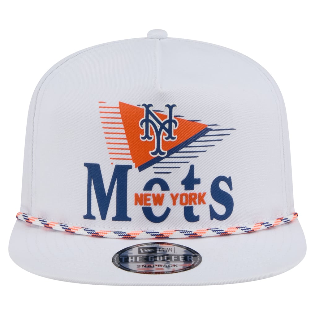  New York Mets New Era Collide Golfer Snapback Hat - White