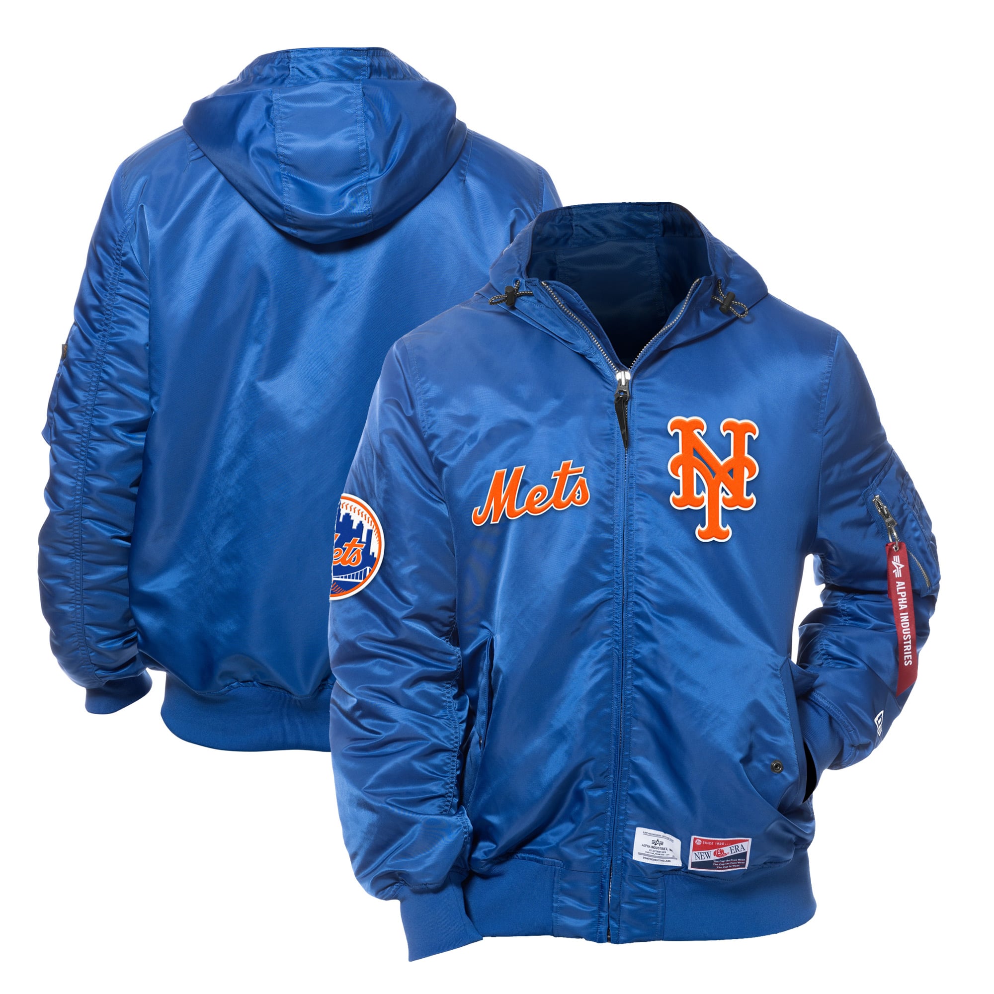 New Era x Alpha Industries New York Mets Royal Current Day Full-Zip ...