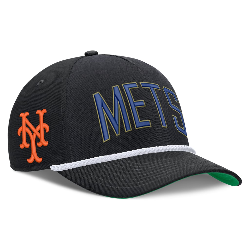 New York Mets Nike Cooperstown Collection Rise Adjustable Hat - Black