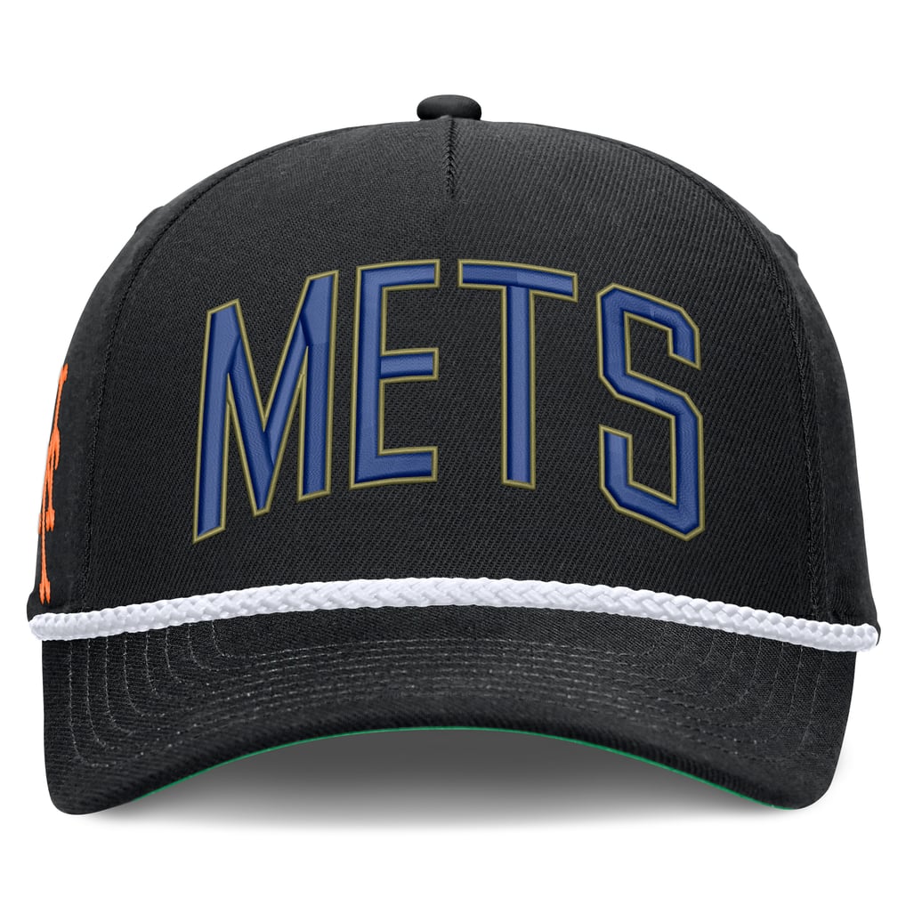 New York Mets Nike Cooperstown Collection Rise Adjustable Hat - Black