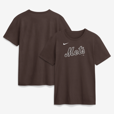  New York Mets Nike Core Cinder T-Shirt - Brown