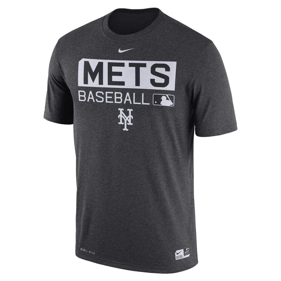 Men's New York Mets Nike Charcoal Authentic Collection Legend Team ...
