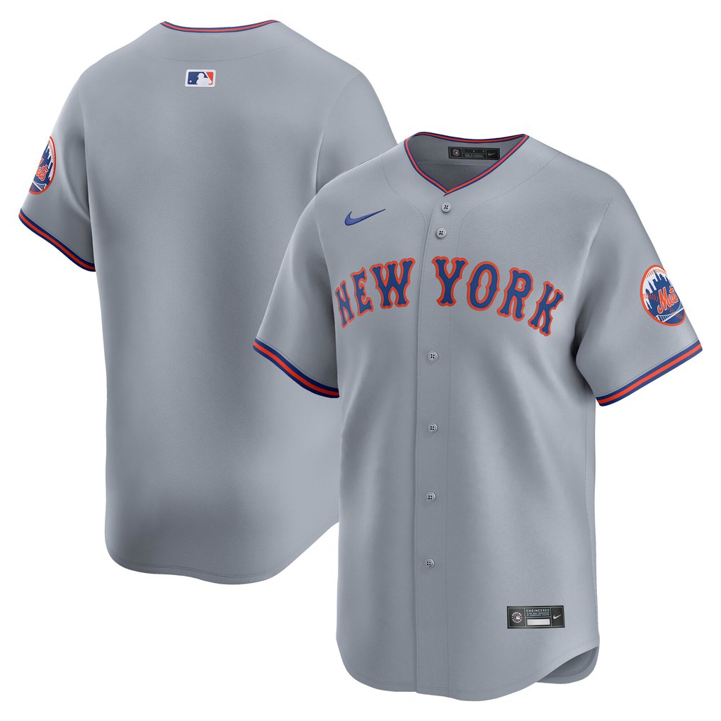 Men's New York Mets Nike Gray Road Limited Jersey
