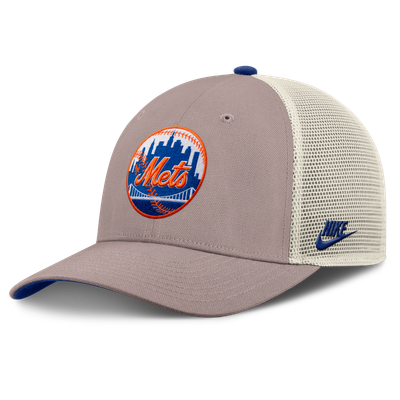 New York Mets Nike Cooperstown Rise Adjustable Trucker Hat - Khaki