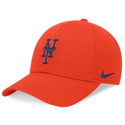 New York Mets Nike Club Adjustable Hat - Orange