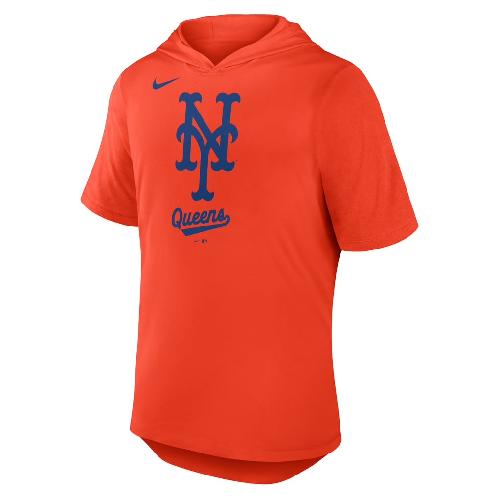 Men's New York Mets Nike Orange Tri-Blend Hoodie T-Shirt