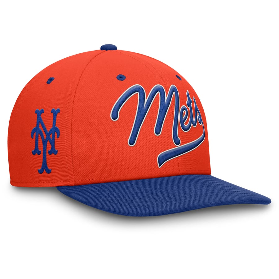 Men's New York Mets Nike Orange/Royal Cooperstown Collection Pro ...