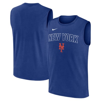 New York Mets Nike Knockout Dri-FIT Muscle Tank Top - Royal