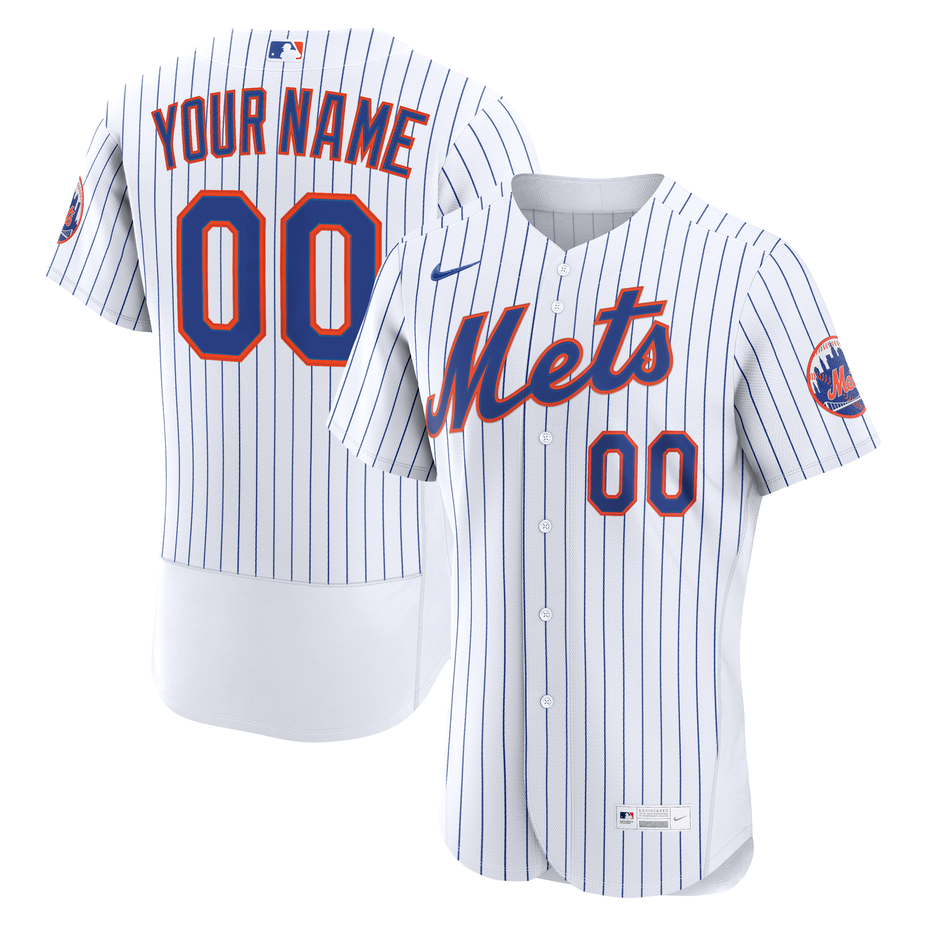 New York Mets Majestic Alternate Official Team Jersey - Orange