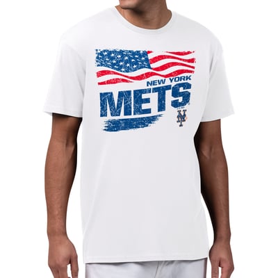 New York Mets Starter Waving Flag T-Shirt - White