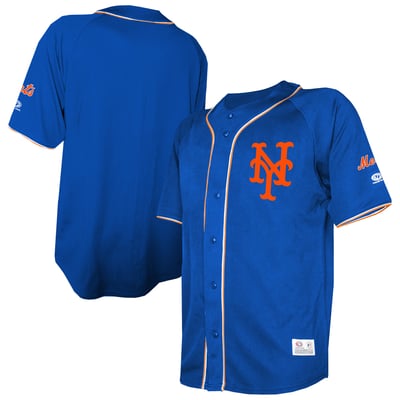  New York Mets Stitches Team Color Full-Button Jersey - Royal