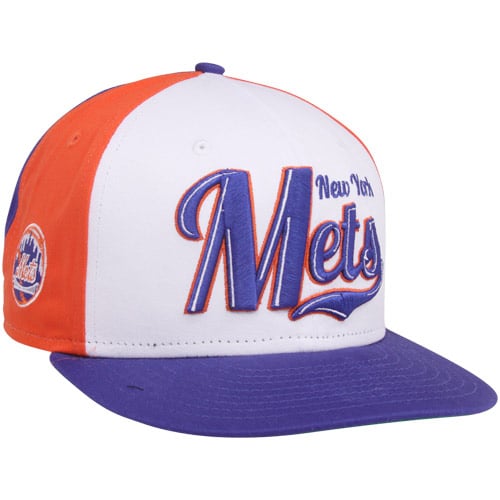 New Era New York Mets Royal Blue-Orange-White 9FIFTY Script Wheel ...