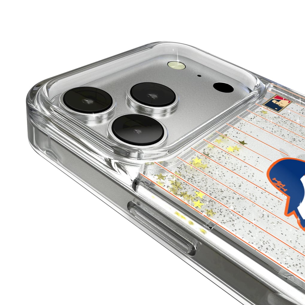 New York Mets 2014 Cooperstown Pinstripe iPhone Glitter Case