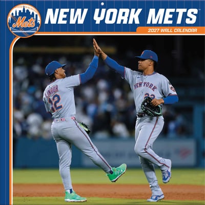 New York Mets 2027 12” x 12” Team Wall Calendar
