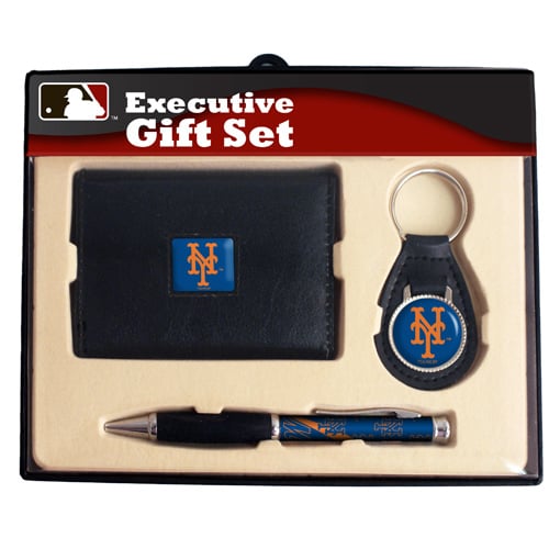 New York Mets Executive Wallet Key Fob & Pen Gift Set