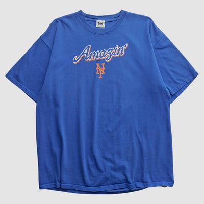 New York Mets Lee Apparel 2000s T-shirt - Blue - 2XL by Fanatics Real Vintage