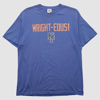 New York Mets Lee Apparel 2000s T-shirt - Blue - L by Fanatics Real Vintage