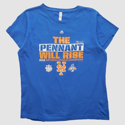 New York Mets Live and Tell 2015 T-shirt - Blue - S by Fanatics Real Vintage