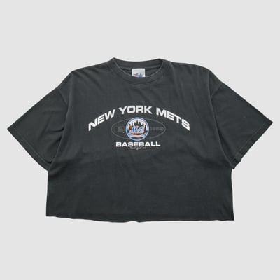 New York Mets Majestic 2000 T-shirt - Black - XL by Fanatics Real Vintage