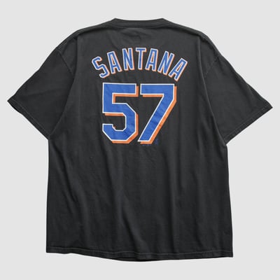 New York Mets Majestic 2000s T-shirt - Black - L by Fanatics Real Vintage