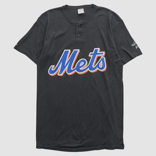 New York Mets Majestic 2000s T-shirt - Black - S by Fanatics Real Vintage