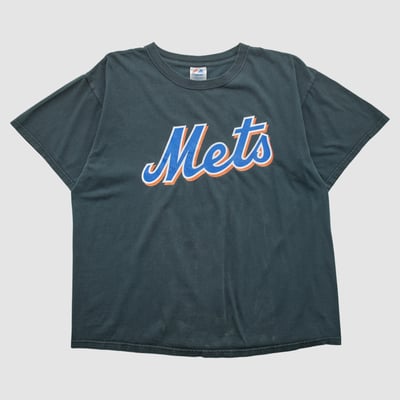 New York Mets Majestic 2000s T-shirt - Black - XL by Fanatics Real Vintage