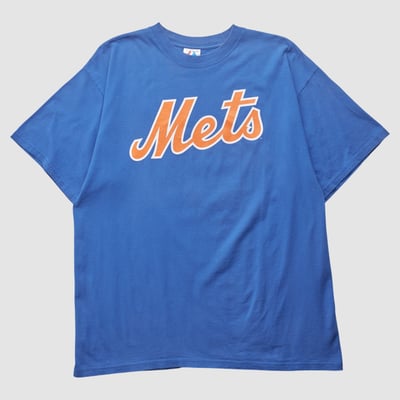 New York Mets Majestic 2000s T-shirt - Blue - 2XL by Fanatics Real Vintage