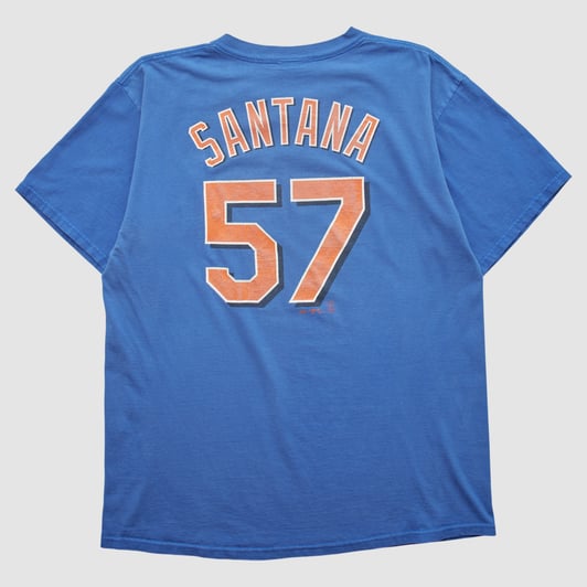 New York Mets Majestic 2000s T-shirt - Blue - XL by Fanatics Real Vintage