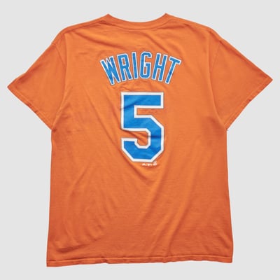 New York Mets Majestic 2000s T-shirt - Orange - M by Fanatics Real Vintage