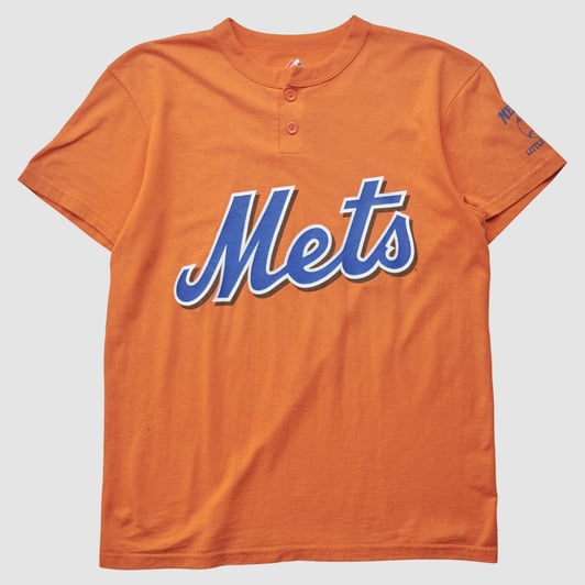 New York Mets Majestic 2000s T-shirt - Orange - M by Fanatics Real Vintage